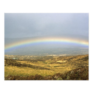 Rainbow Rannoch Moor Scotland Poster de la carte p