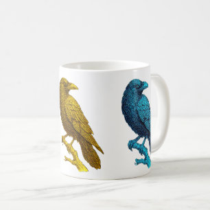 Rainbow Raven Mug Art