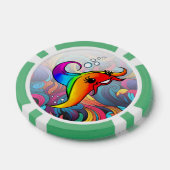 Rainbow Ray Poker Chip (Enkel)