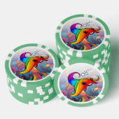 Rainbow Ray Poker Chip (Opstapeling)