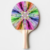 Rainbow Rays Ping Pong Paddle Tafeltennisbatje (Voorkant)