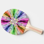 Rainbow Rays Ping Pong Paddle Tafeltennisbatje (Zijkant)