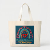 Rainbow RBT Geregistreerd gedrag Technicus ABA Grote Tote Bag (Voorkant)