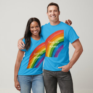 RAINBOW Red mijn planeet (aanpasbaar) T-shirt