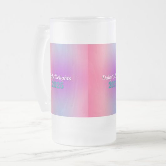 Rainbow Reflections Matglas Bierpul (Voorkant links)