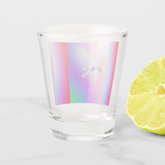 Rainbow Reflections Shot Glas (Achterkant)