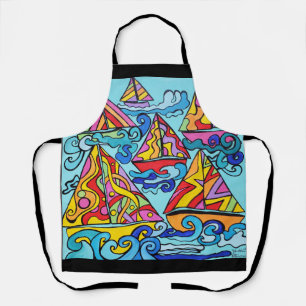 Rainbow Regatta Schort
