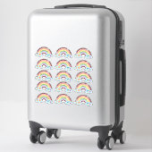 Rainbow Regenboog Custom Meerdere Naam Stickers (Koffer)