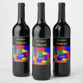 Rainbow Resist Patchwork Vin Étiquette (Bouteilles)