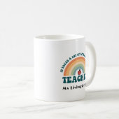 Rainbow Retro Professeur personnalisé Merci Mug (Devant droit)