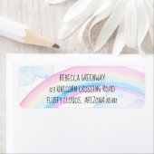 Rainbow Return-adreslabels Etiket (Insitu)