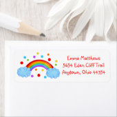 Rainbow Return-adreslabels Etiket (Insitu)