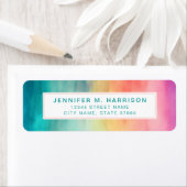 Rainbow Return-adreslabels Etiket (Insitu)