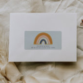 Rainbow Return-adreslabels Etiket