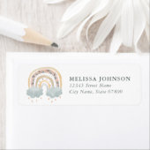 Rainbow Return-adreslabels Etiket (Insitu)