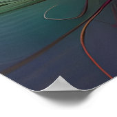 Rainbow Rhizomes Digital Art Poster (Hoek)