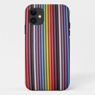 Rainbow Ribbon Cable Texture iPhone 5 Hoesje