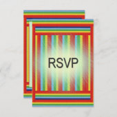 Rainbow Ribbon RSVP (Voorkant / Achterkant)