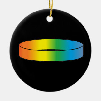 Rainbow RIng Keramisch Ornament