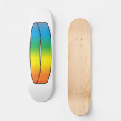 Rainbow Ring Skatedeck Skateboard (Voorkant)