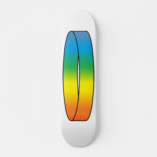 Rainbow Ring Skatedeck Skateboard (Voorkant)