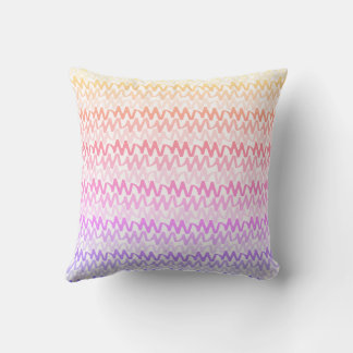 Rainbow Ripple Pattern Pastel Modern Kussen