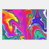 Rainbow River Fluid Art Inpakpapier Vel (Voorkant)