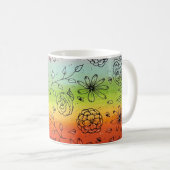 Rainbow River of Flowers Coffee Mug (Devant droit)