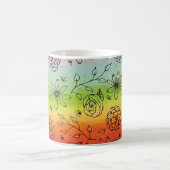Rainbow River of Flowers Coffee Mug (Centre)