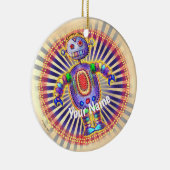 Rainbow Robot-ornament Keramisch Ornament (Rechts)