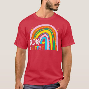Rainbow Rock Het Test Examen Testdag Student Tea T-shirt