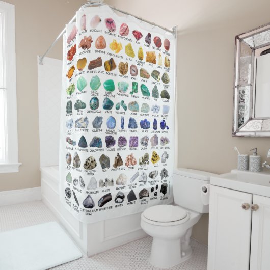 Rainbow Rocks Crystal Collection Douche rideau (En situation)