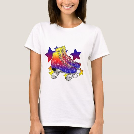 Rainbow Rollerskates T-shirt (Voorkant)