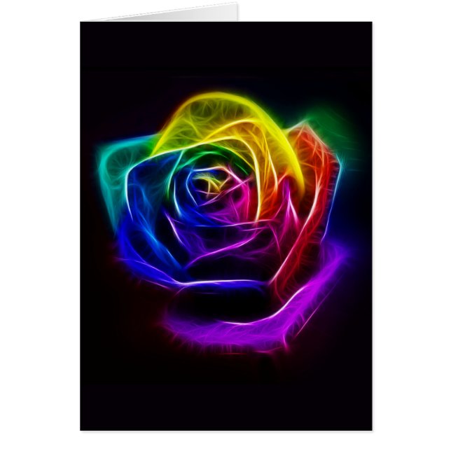 Rainbow Roos Fractal (Voorkant)