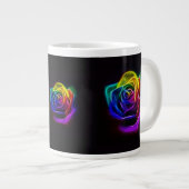 Rainbow Roos Fractal Grote Koffiekop (Voorkant rechts)
