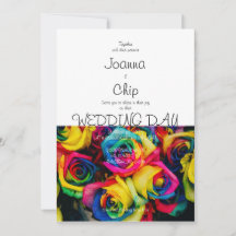 Rainbow Roos Invitation