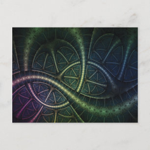 Rainbow Roots Fractal Briefkaart