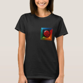 Rainbow Rose Cube T-shirt