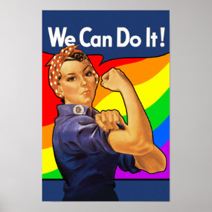 Rainbow Rosie Poster