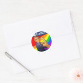 Rainbow Rosie Ronde Sticker (Envelop)