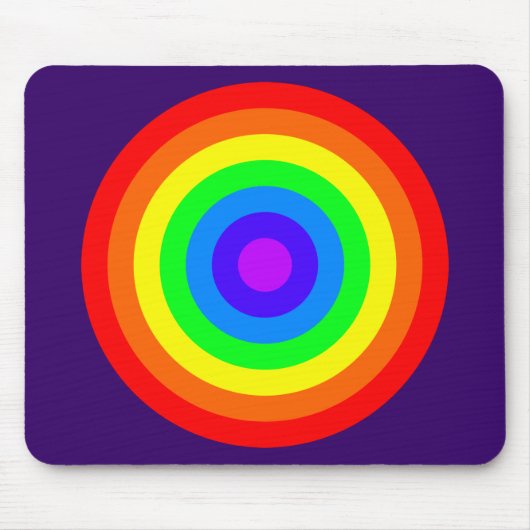 Rainbow Roundel Muismat (Voorkant)