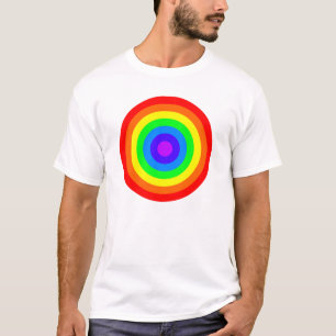 Rainbow Roundel - White T-shirt