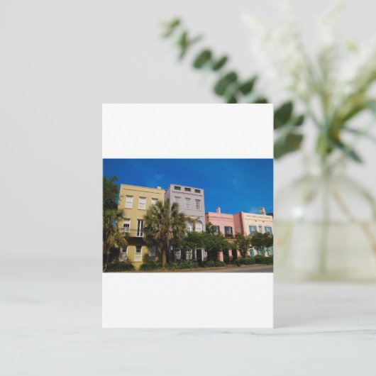 Rainbow Row Charleston, SC Briefkaart (Staand voorkant)