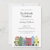 Rainbow Row Girls Weekend Invitation (Devant)