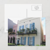 Rainbow Row Houses, Charleston SC Briefkaart (Voorkant / Achterkant)