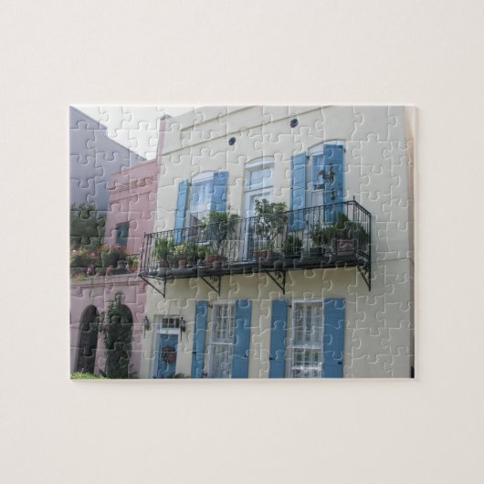 Rainbow Row Houses, Charleston SC Puzzle Legpuzzel (Horizontaal)