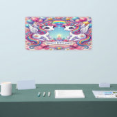 Rainbow Royalty Unicorns Spandoek (Beurs)