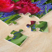 Rainbow rozen foto puzzel legpuzzel (Zijkant)