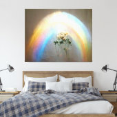 Rainbow-Rozen van Heaven By Lindsey Roos Putnam Canvas Afdruk (Insitu (Slaapkamer))