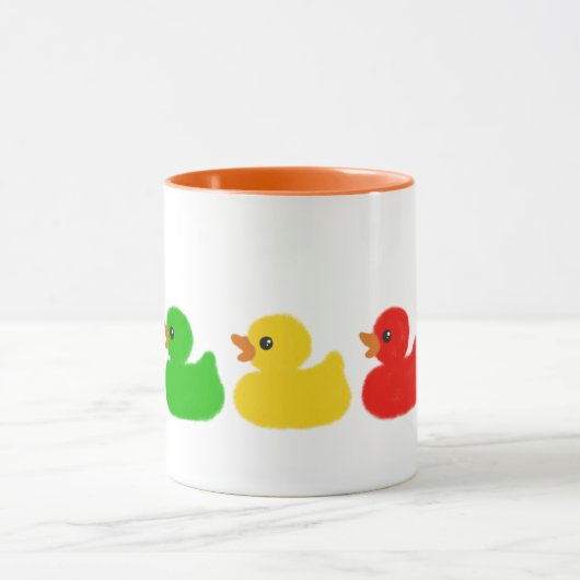 Rainbow Rubber Ducks Mok (Midden)